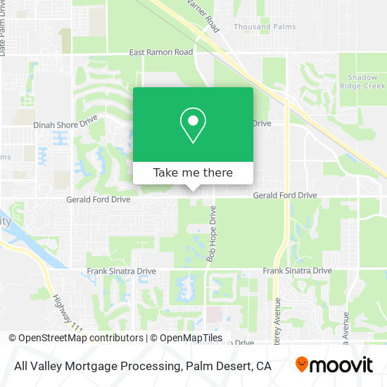 All Valley Mortgage Processing map