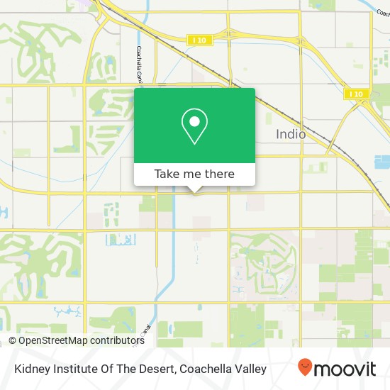 Mapa de Kidney Institute Of The Desert