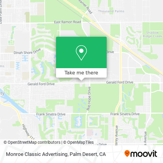 Monroe Classic Advertising map