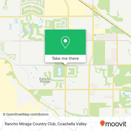 Rancho Mirage Country Club map