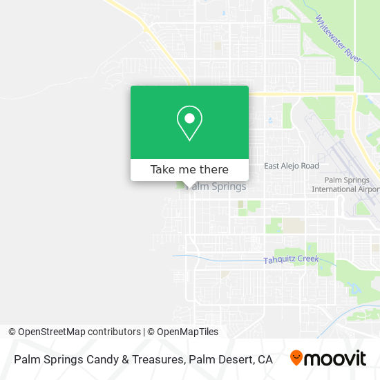 Palm Springs Candy & Treasures map