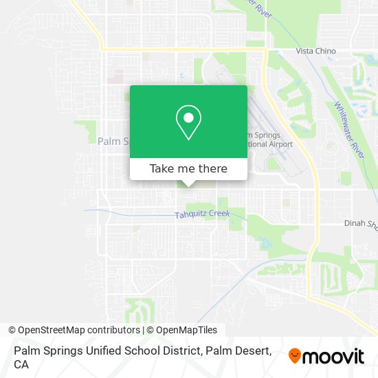 Mapa de Palm Springs Unified School District