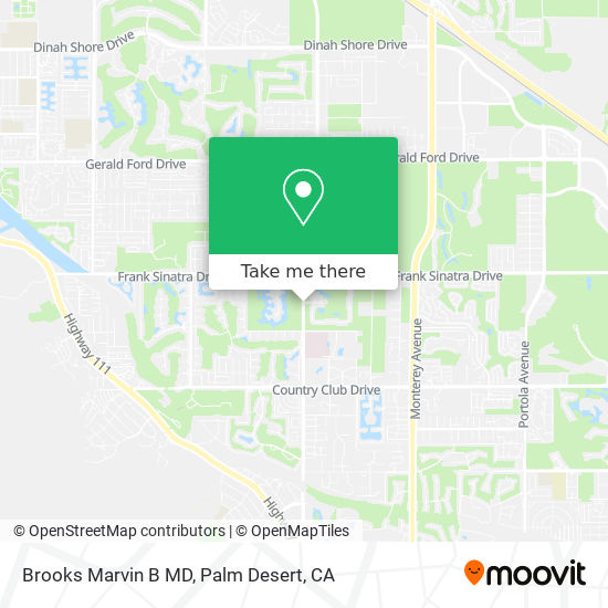 Brooks Marvin B MD map