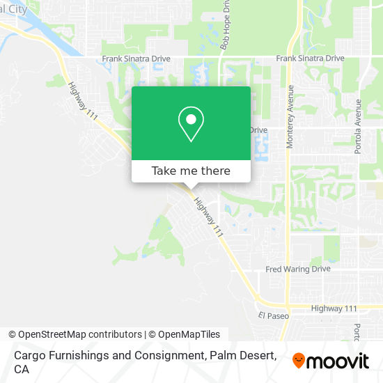 Cargo Furnishings and Consignment map