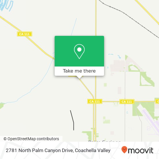 2781 North Palm Canyon Drive map