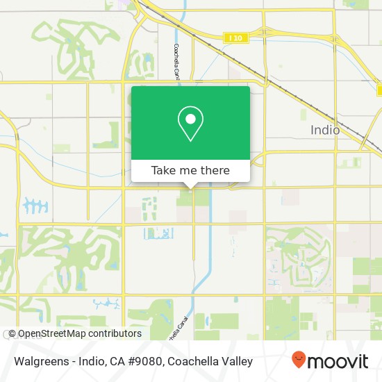 Walgreens - Indio, CA #9080 map