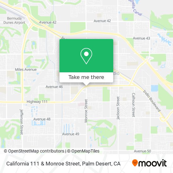 California 111 & Monroe Street map