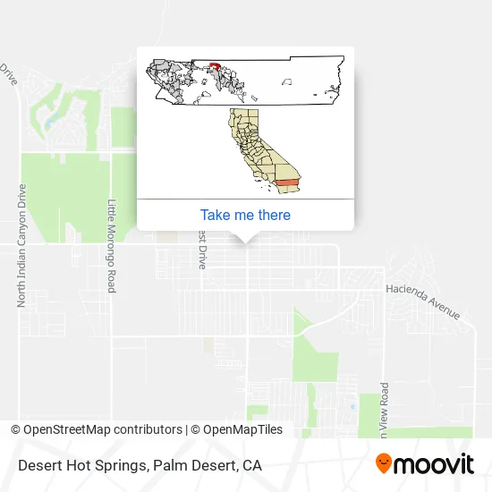 Mapa de Desert Hot Springs
