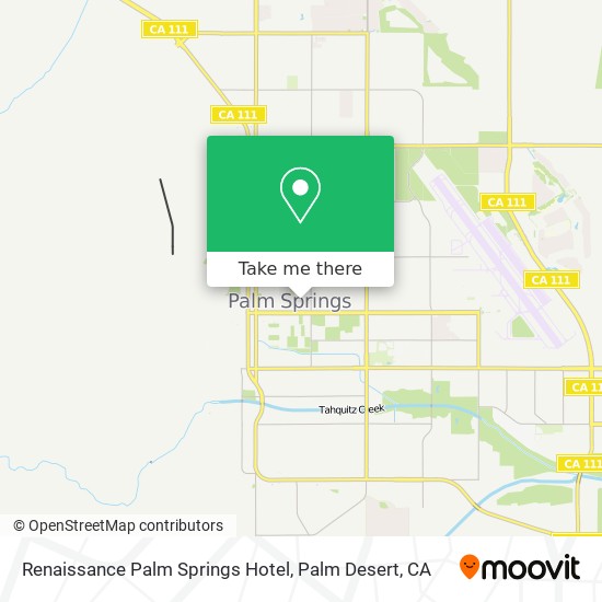 Renaissance Palm Springs Hotel map