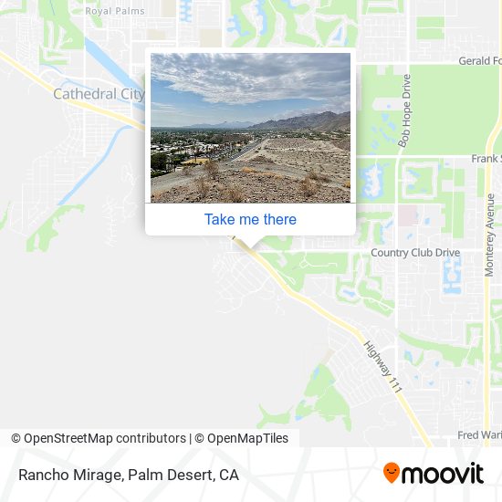 Rancho Mirage map