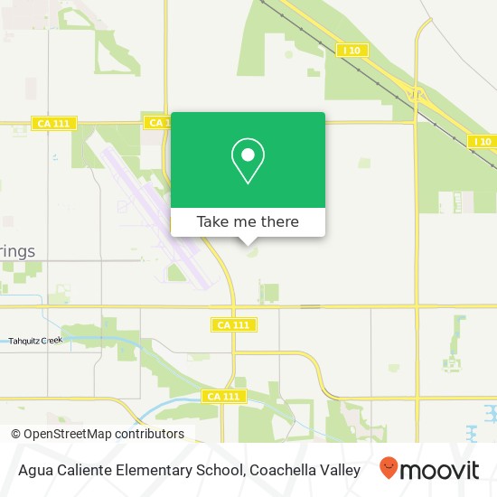 Mapa de Agua Caliente Elementary School