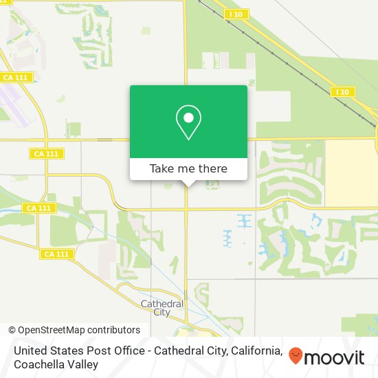 United States Post Office - Cathedral City, California map