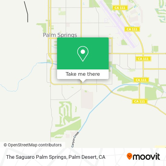 The Saguaro Palm Springs map