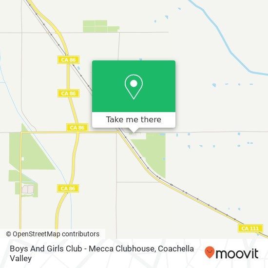 Boys And Girls Club - Mecca Clubhouse map