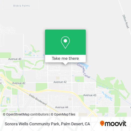 Sonora Wells Community Park map