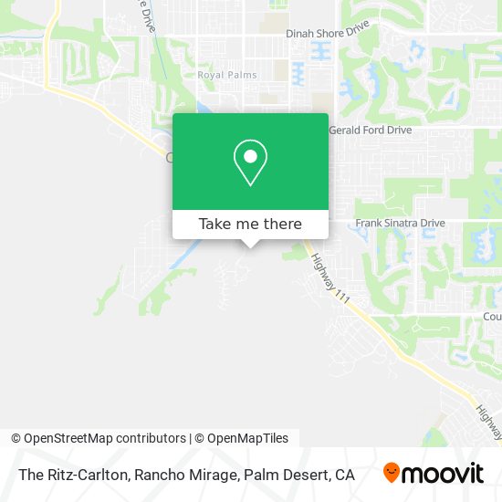 The Ritz-Carlton, Rancho Mirage map
