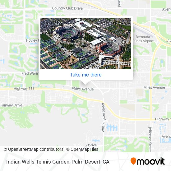 Mapa de Indian Wells Tennis Garden