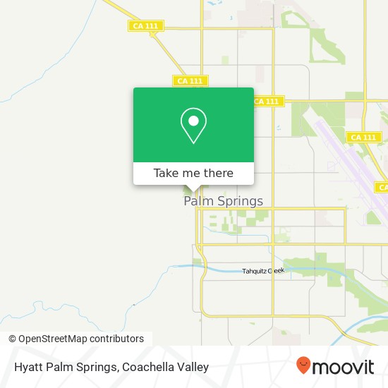 Hyatt Palm Springs map