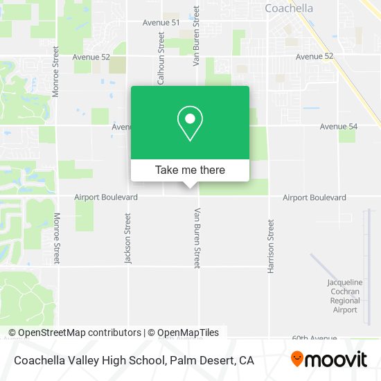 Mapa de Coachella Valley High School