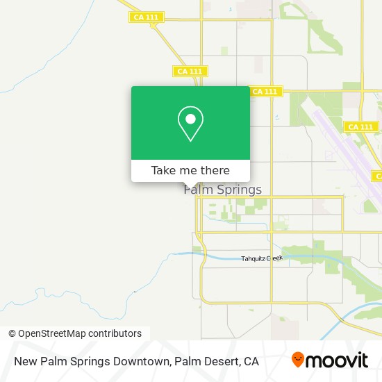 New Palm Springs Downtown map