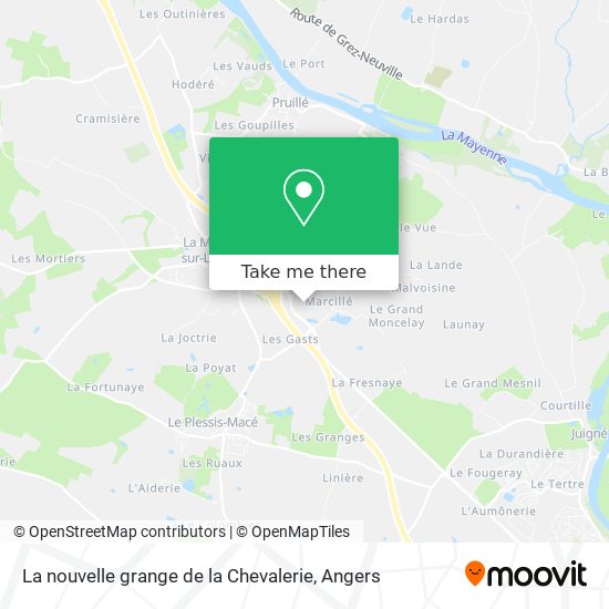 La nouvelle grange de la Chevalerie map