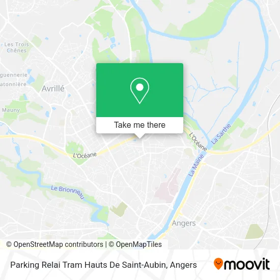 Parking Relai Tram Hauts De Saint-Aubin map