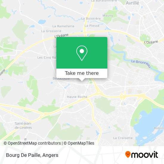 Mapa Bourg De Paille