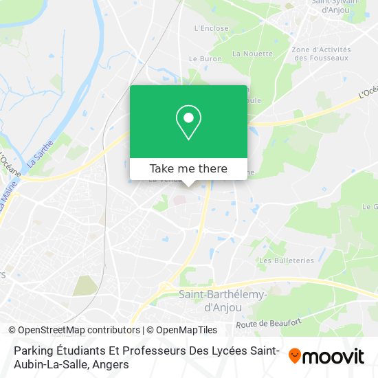 Parking Étudiants Et Professeurs Des Lycées Saint-Aubin-La-Salle map