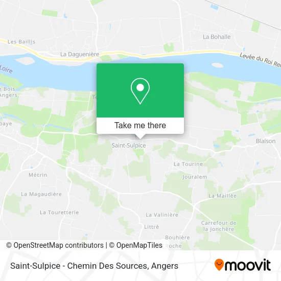 Saint-Sulpice - Chemin Des Sources map