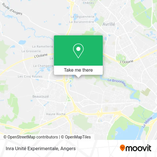 Inra Unité Experimentale map