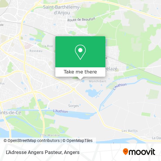 L'Adresse Angers Pasteur map
