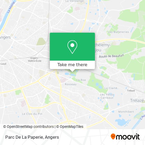 Mapa Parc De La Paperie