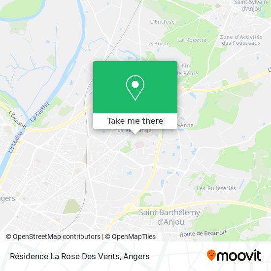 Résidence La Rose Des Vents map