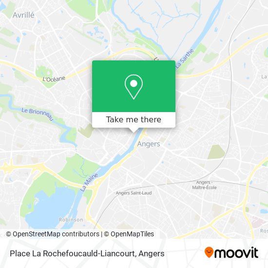 Mapa Place La Rochefoucauld-Liancourt