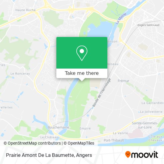 Prairie Amont De La Baumette map