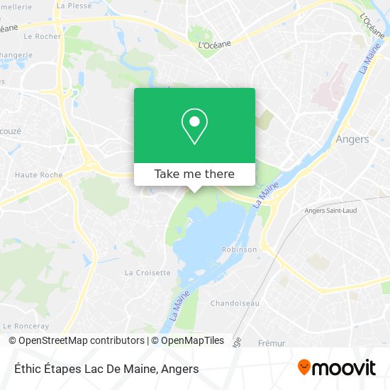 Éthic Étapes Lac De Maine map