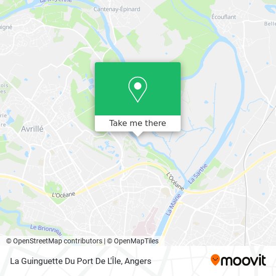 La Guinguette Du Port De L'Île map