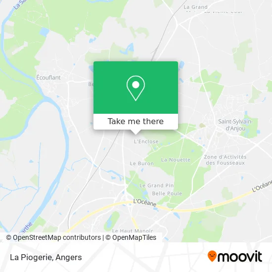 La Piogerie map