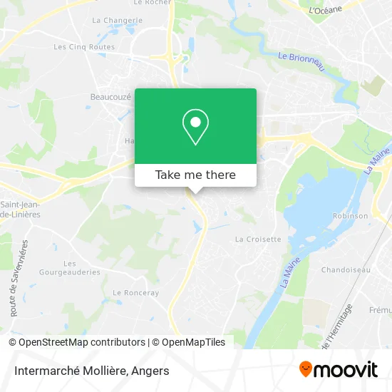 Intermarché Mollière map