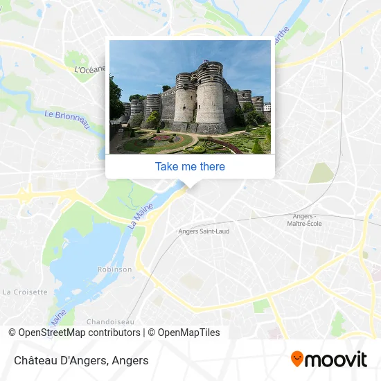 Château D'Angers map