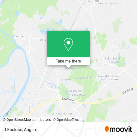 L'Enclose map