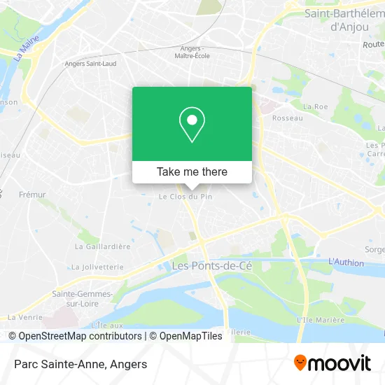 Parc Sainte-Anne map