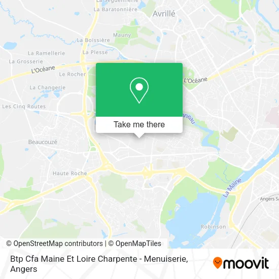 Btp Cfa Maine Et Loire Charpente - Menuiserie map