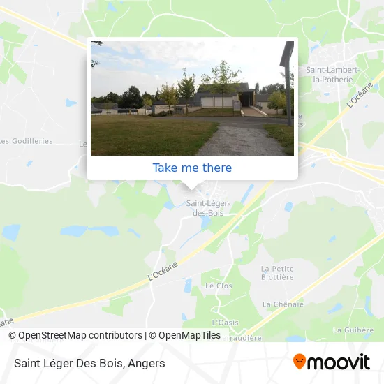 Saint Léger Des Bois map