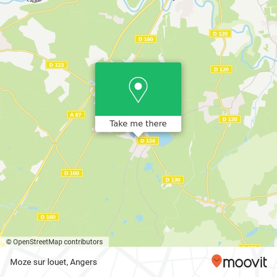 Moze sur louet map