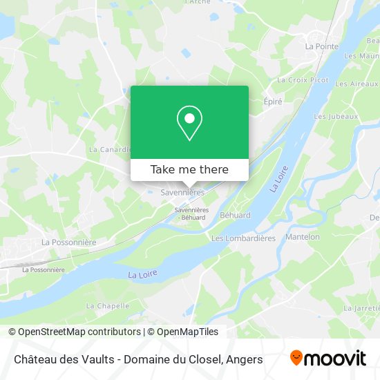 Château des Vaults - Domaine du Closel map