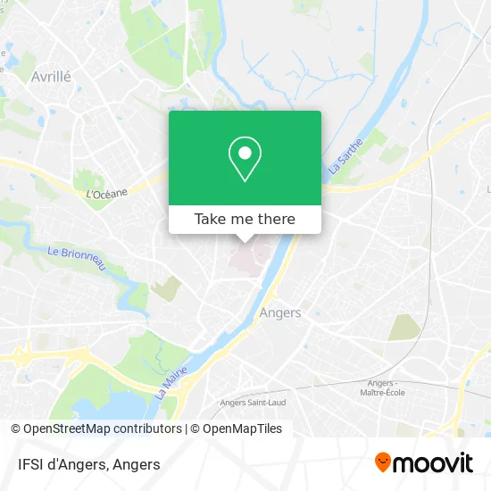 IFSI d'Angers map