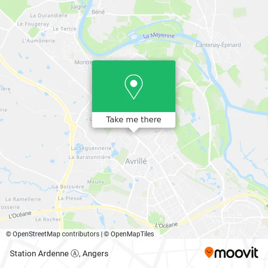 Station Ardenne Ⓐ map