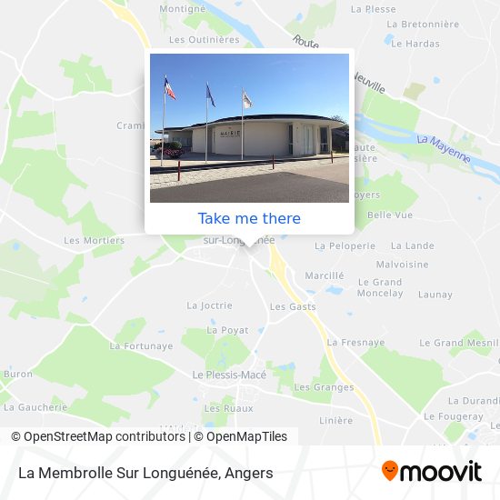 La Membrolle Sur Longuénée map