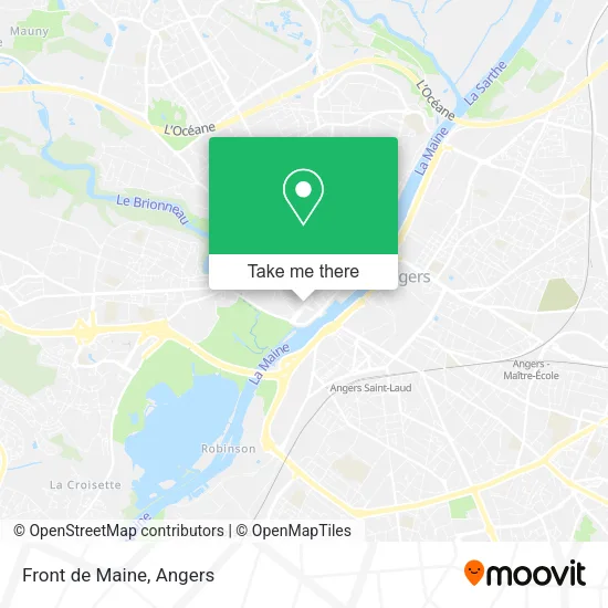 Front de Maine map